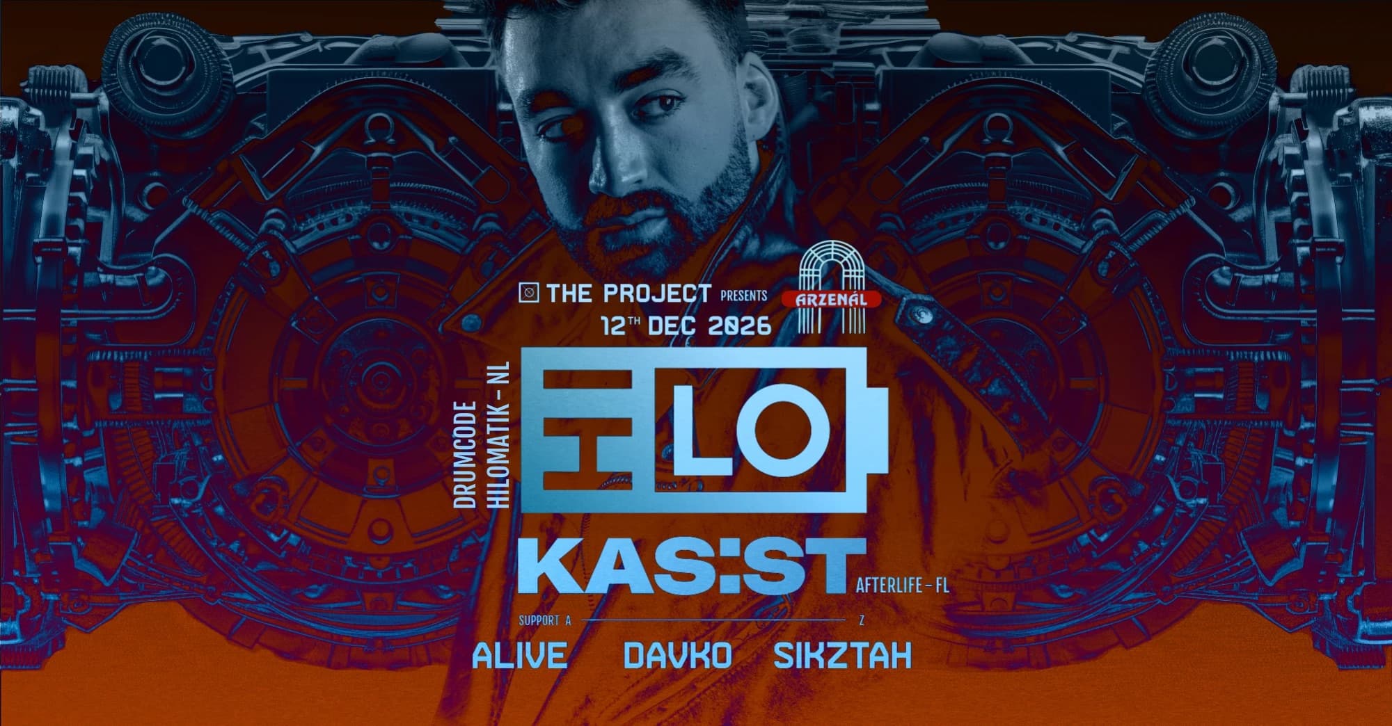 The Project x Arzenal: Warehouse w/ HI:LO (Drumcode - NL) & KAS:ST (Afterlife - FR)